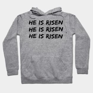 He Is Risen Cool Inspirational Easter Christian Hoodie